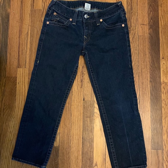 True Religion Straight Leg Cropped Jean - Picture 2 of 5